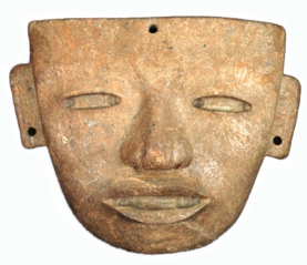 Stone mask of Ancient City of Teotihuacan, Mexico. Courtesy Smithsonian