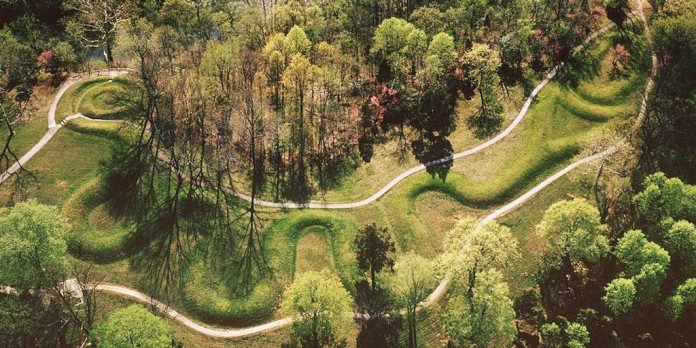 Aerial View of Serpent Mound