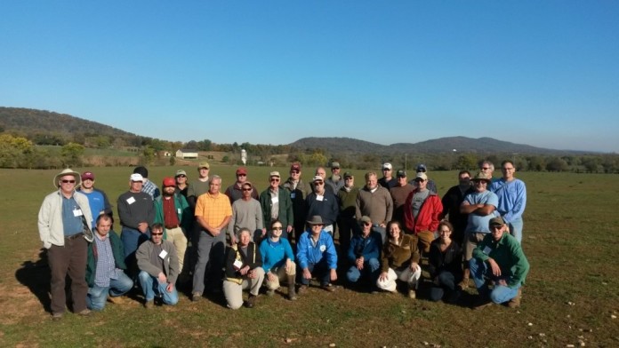 Members of the Virginia Association of Professional Soil Scientists ready to tour the Jeffrey Preserve.