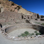 Archaeologists found macaw remains in rooms 71 and 78, which are to the left of center just above this kiva. Credit: Chaz Evans