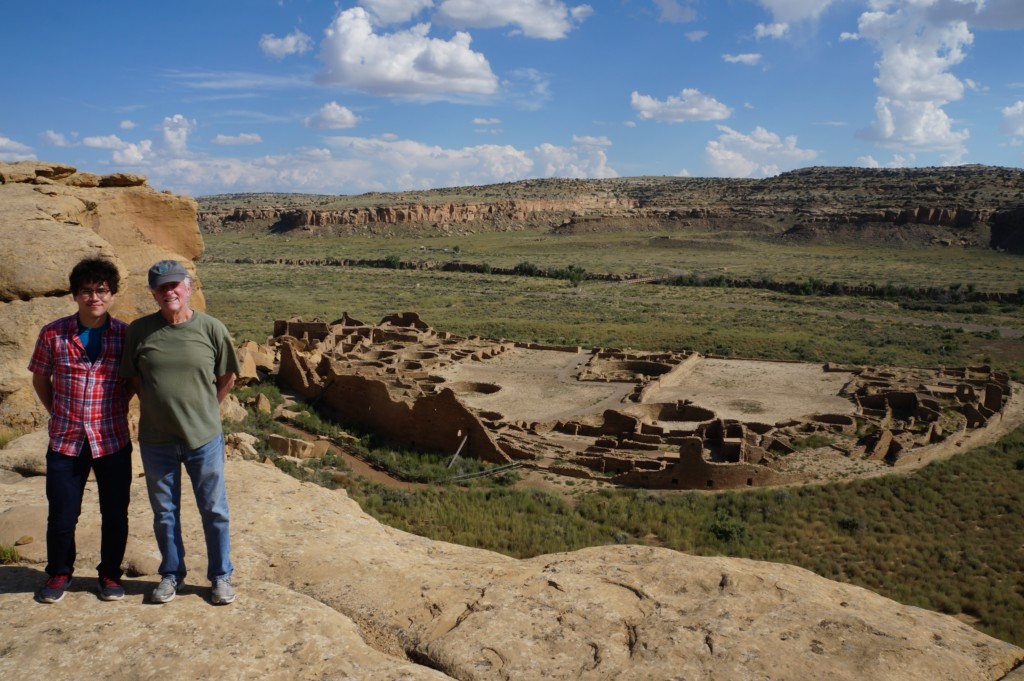 Visting the Past with the Future: Dr. Jim Judge visits Chaco Canyon with his grandson. Credit Jim Judge and Bliss Bruen.