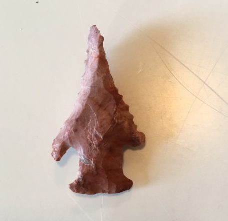 Example of Projectile point from Mississippi Prehistoric Site.